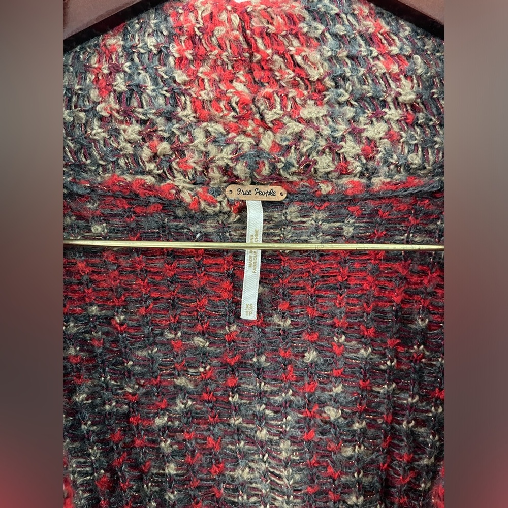 Free People Winters Day Bliss Wool Blend Oversized Cardigan - Picture 4 of 11